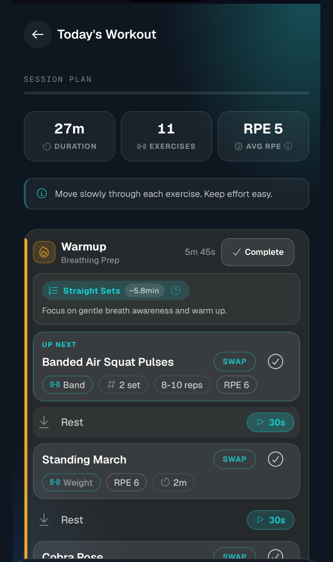 AI builds plan screen